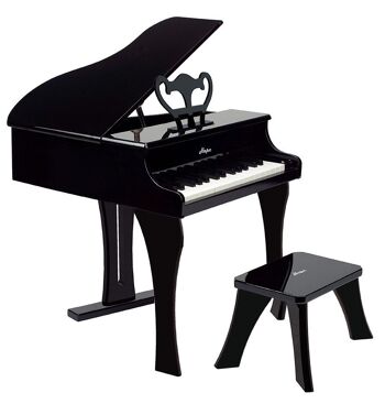 Hape - Jouet en bois - Musique - Piano à queue noir à lames métallique 2