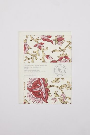 Carte de vœux imprimée à la main - Flora Festive Mix 2