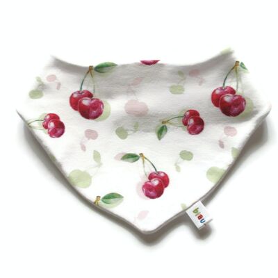 Cherries Dribble Bib