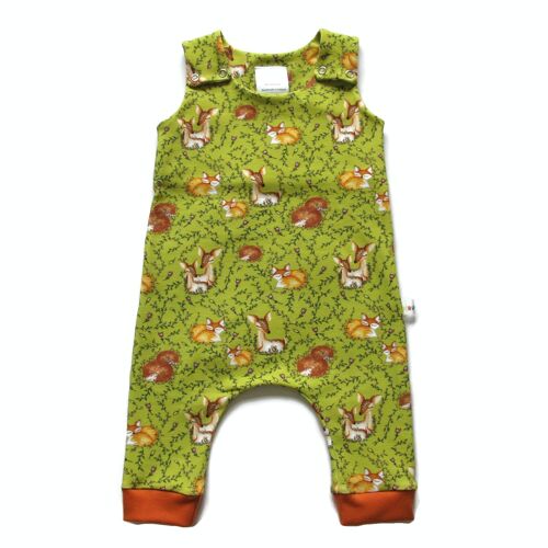 Sleeping Animals Organic Cotton Jersey Romper