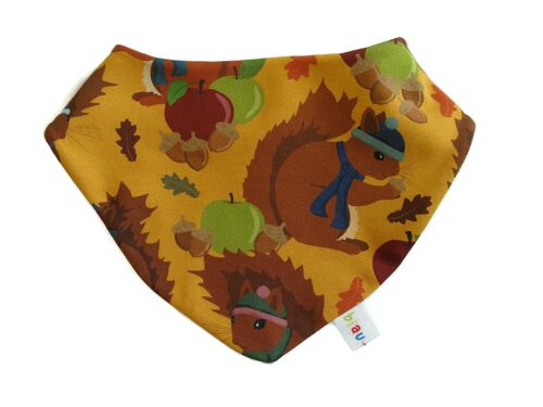 Autumn Squirrels Dribble Bib