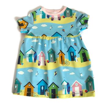 Robe d'été en jersey de coton biologique Beach Hut 1