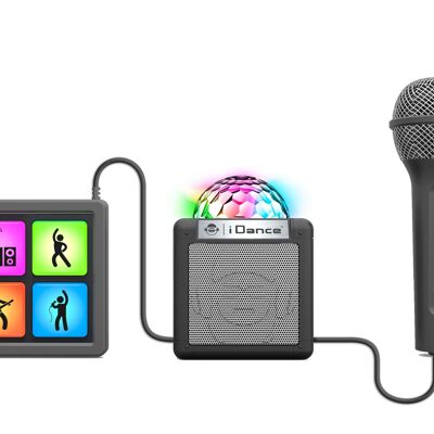 KARAOKE WITH AMPLIFIER, DISCO BALL AND SOUND PADS 6 IN 1