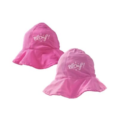 Gorro de pescador anti-UV reversible para niña