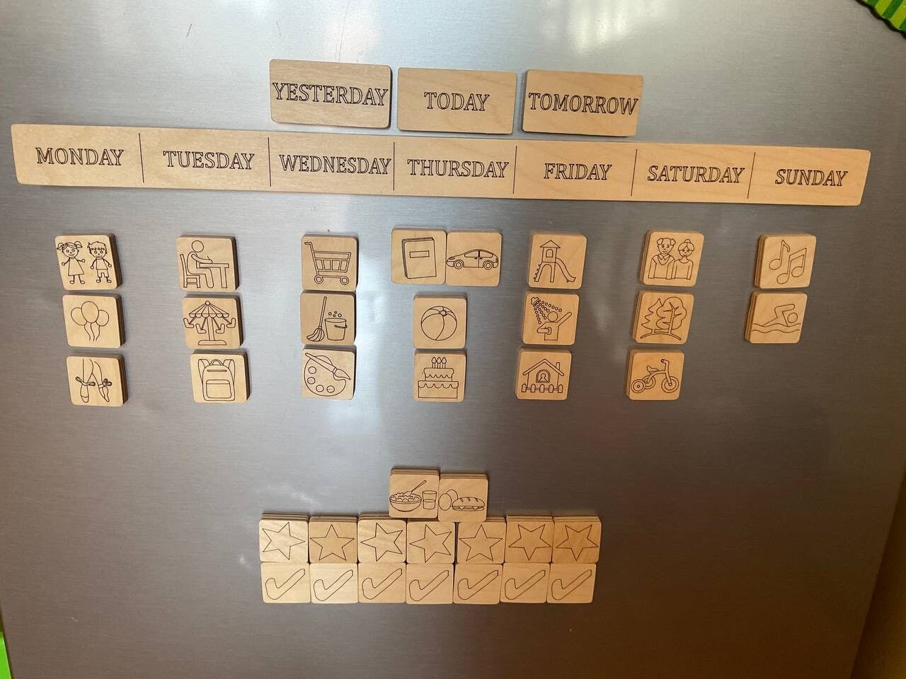 Agenda magnetica settimanale