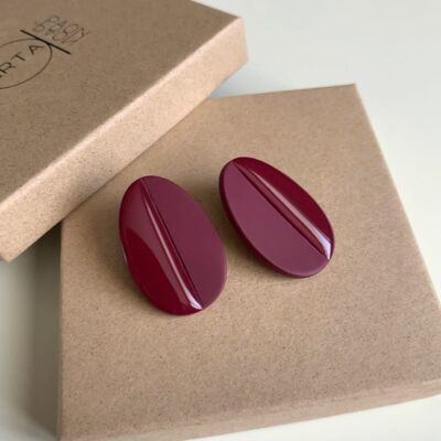 Isa earrings - Garnet