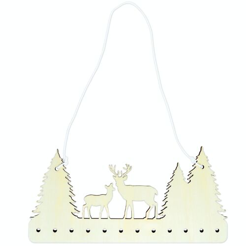 Holzleiste als Adv.-Aufhänger - Wald - Set 1