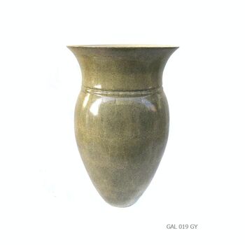 VASE GENEREUX GM GALUCHAT JAUNE