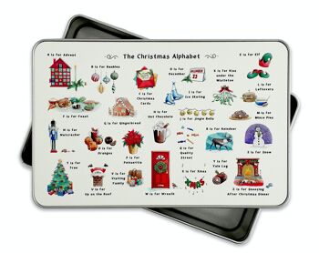 La boîte de rangement de l'alphabet de Noël 3