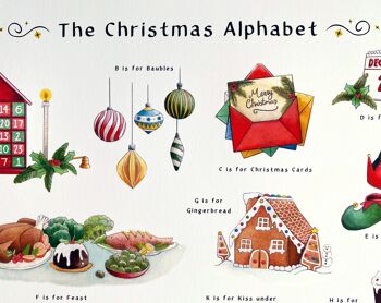 L'Alphabet de Noël A3 Print (sans cadre) 3