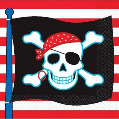 12 Serviettes Pirate Party