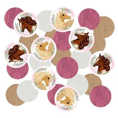 Confetti Beautiful Horses Papier