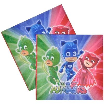 20 Serviettes Pj Masks 33X33 2Plis