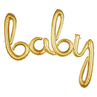Ballon Phrase`Baby` Or
