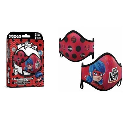 Set De 2 Masques Miraculous 6-9Ans