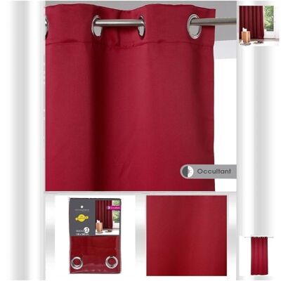 Rideau Occultant X2 Rouge 135X240