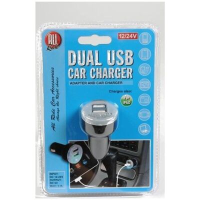 AllRide charger 2usb 12/24V