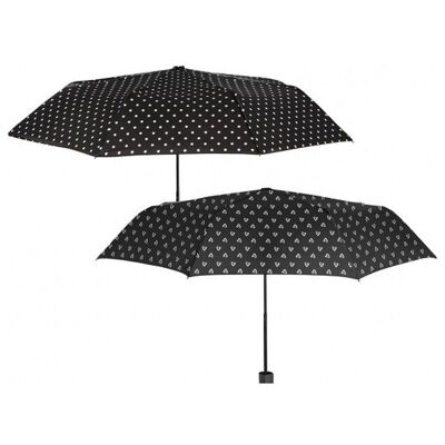 Parapluie Femme Mini 54 Cm Manuel Noir