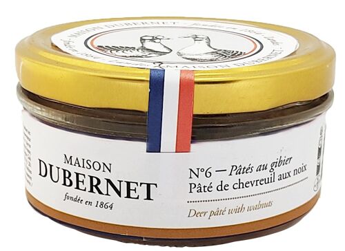 Pâté de Chevreuil aux Noix 125g Maison Dubernet