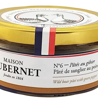 Pâté de Sanglier au poivre vert 125g Maison Dubernet