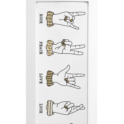 Sign Language Temporary Tattoo