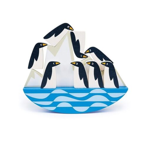 Mentari Wooden Toy Balancing Penguins For Kids