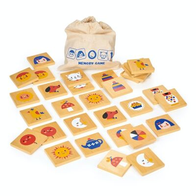 Jeu de mémoire en bois Mentari pour enfants