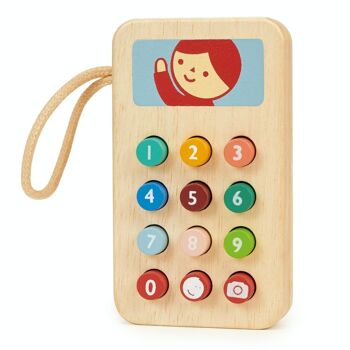 Téléphone portable jouet en bois Mentari pour enfants 2