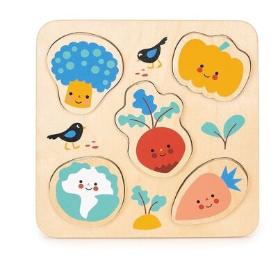 Mentari Wooden Toy Vegetable Puzzle For Kids