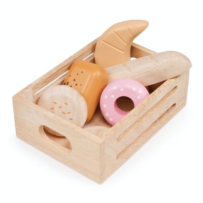 Caja de panadería de juguete de madera Mentari para niños