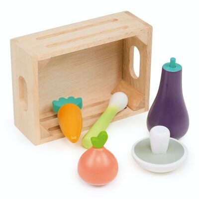 Mentari Holzspielzeug-Kleingartenkiste für Kinder