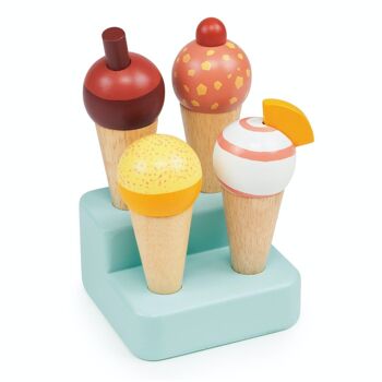 Jouet en bois Mentari Sunny Gelato Stand pour enfants 1