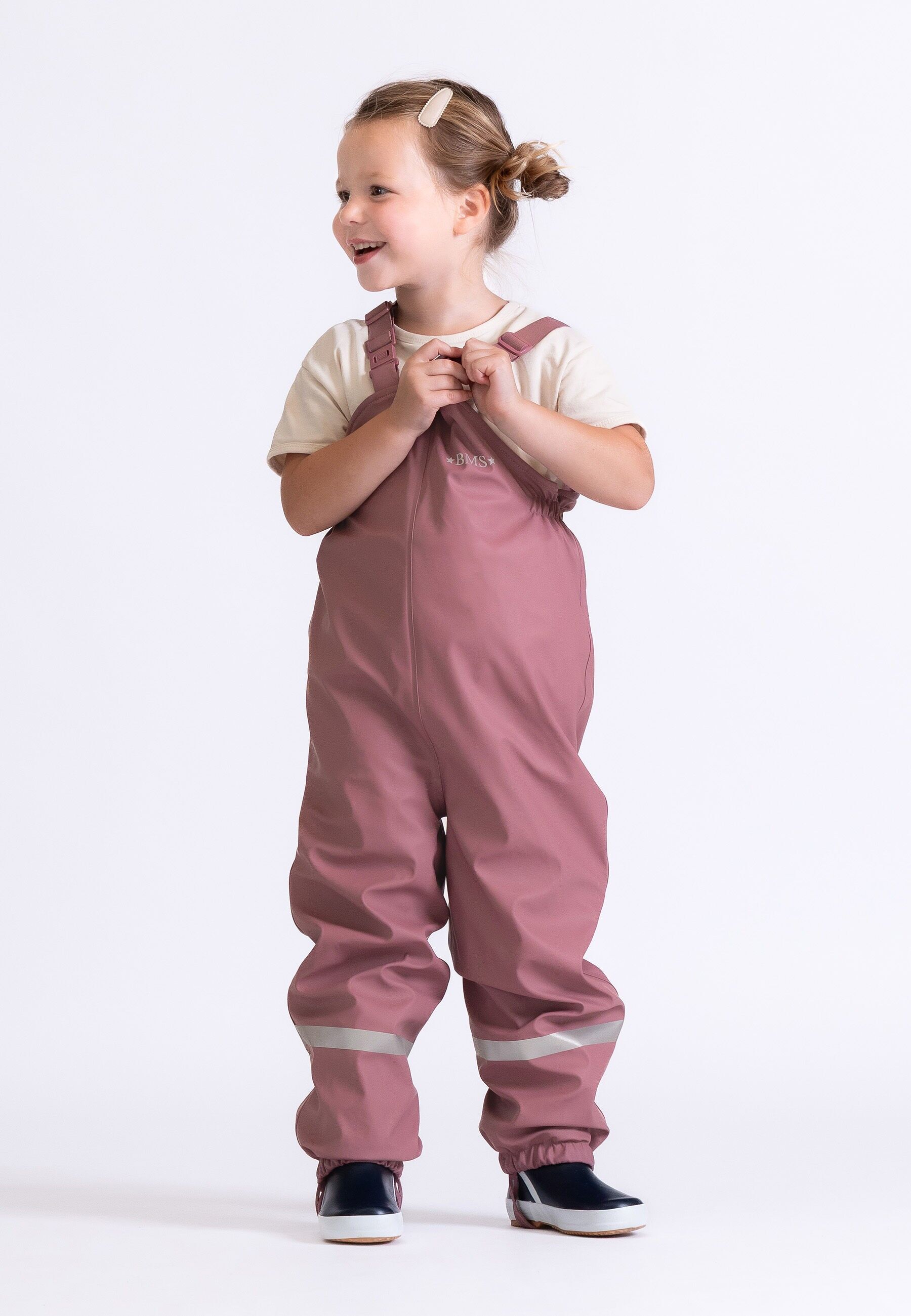 gefütterte Regenlatzhose mit Fleece - wistful mauve