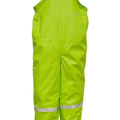 lined rain dungarees with fleece - light green