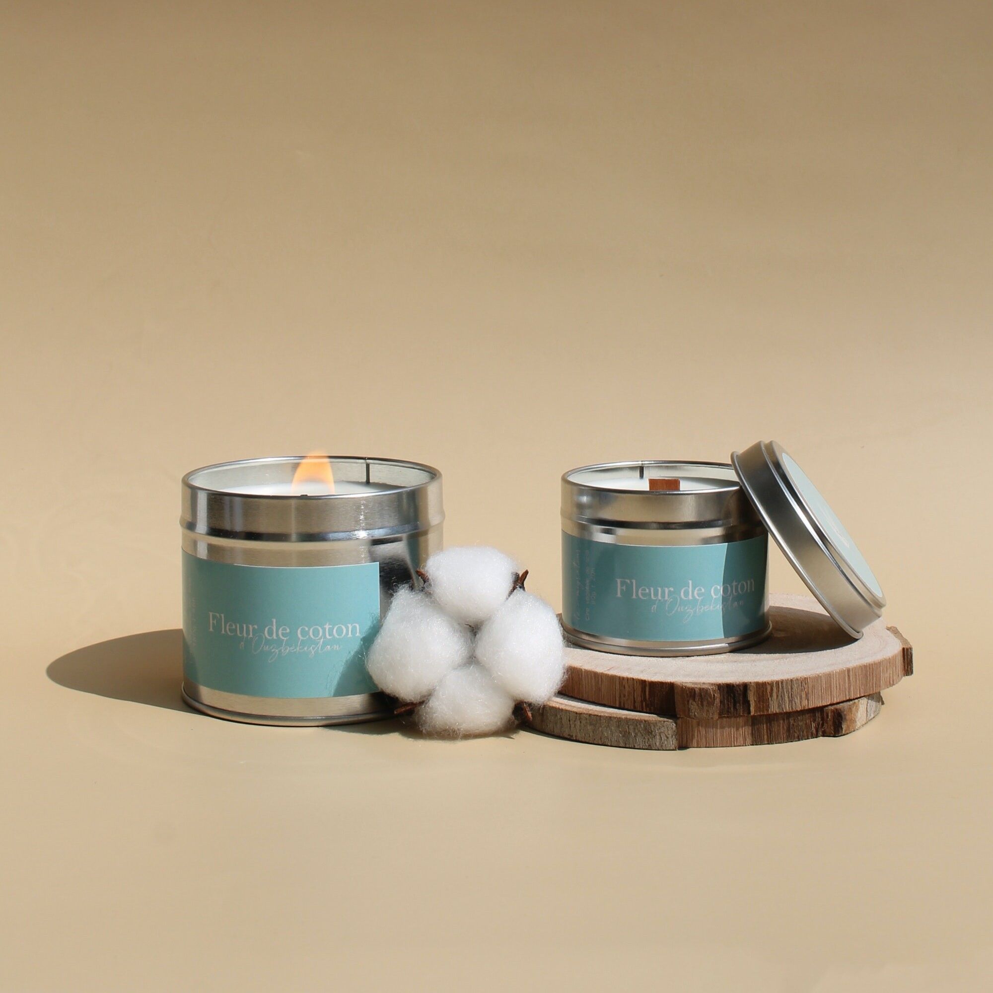 Candela profumata ai fiori di cotone dell'Uzbekistan