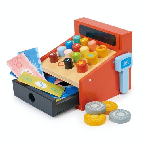 Mentari Wooden Toy Till For Kids