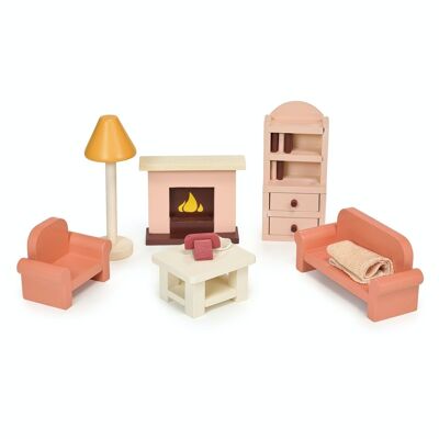 Sala de estar de juguete de madera mentari para niños