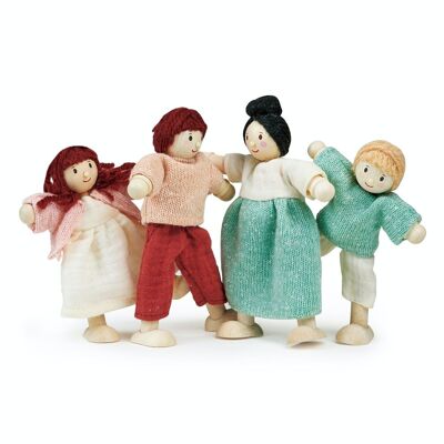 Mentari Holzspielzeug Die Honeybunch Puppenfamilie für Kinder