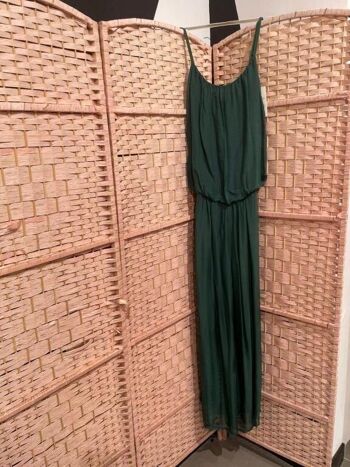 Belle robe longue en soie italienne pour femme. Plage d'été 5