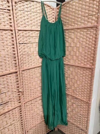 Belle robe longue en soie italienne pour femme. Plage d'été 9