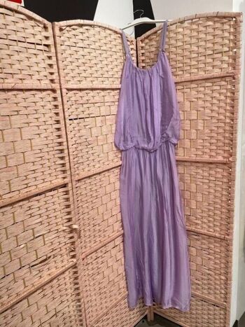 Belle robe longue en soie italienne pour femme. Plage d'été 10