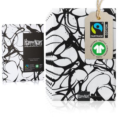HAPPYNAPS® Original Stoffservietten (MARMOR) Servietten 6er Box | 100% FAIRTRADE Baumwolle in Bio-Qualität (GOTS)