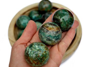 Pierre Sphère Chrysocolle (25mm - 40mm) 9