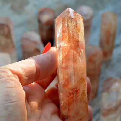 Fire Quartz Crystal Point (95mm)