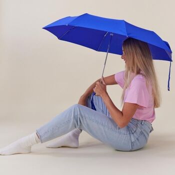 Umbrella Parapluie bleu royal compact et résistant au vent 5