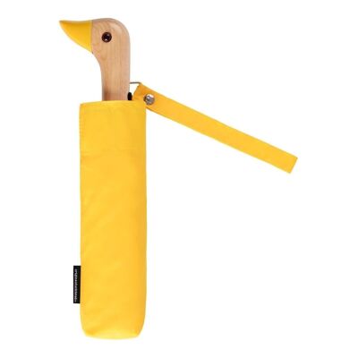 Parapluie jaune compact écologique résistant au vent