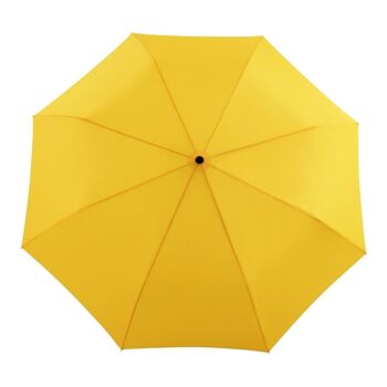 Parapluie jaune compact écologique résistant au vent 4