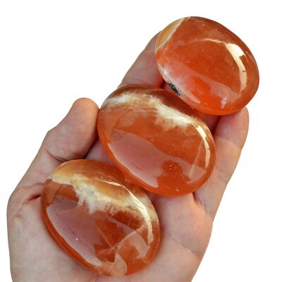 Honey Calcite Palm Stone (40mm - 85mm)