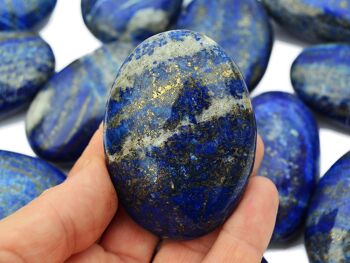 Lapis Lazuli Palm Stone (7-10 Pcs) - Lot de gros (45mm - 80mm) 10