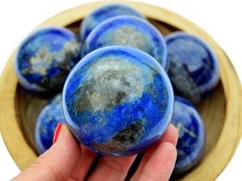 Lapis Lazuli Sphère 1 Kg Lot (3-5 Pcs) - (50mm - 60mm) 4